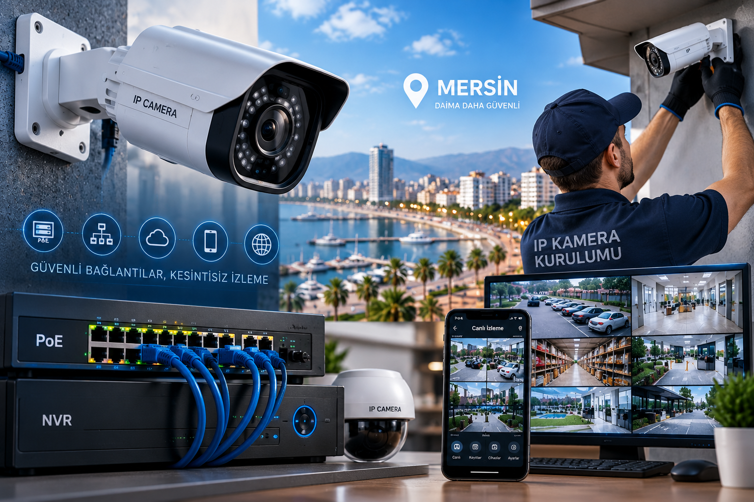 Mersin IP Kamera Sistemleri IP Kamera Kurulumu